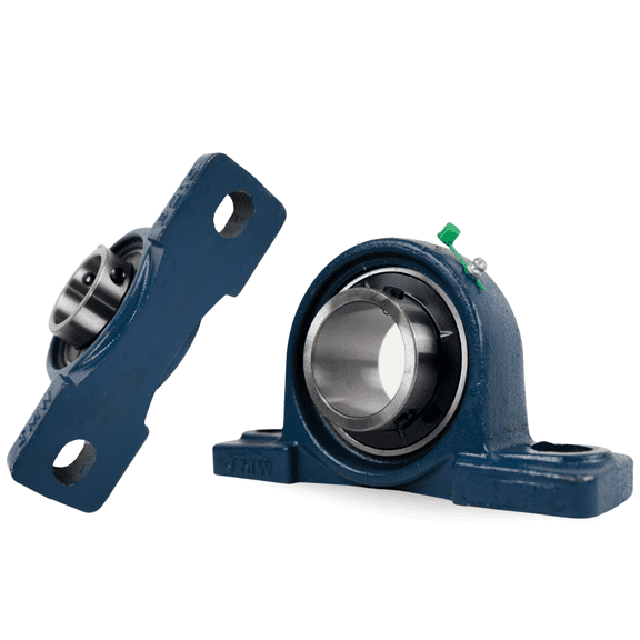 Jeremywell UCP208-24 1-1/2" Pillow Block Bearing, 2 Pack, Cast Iron