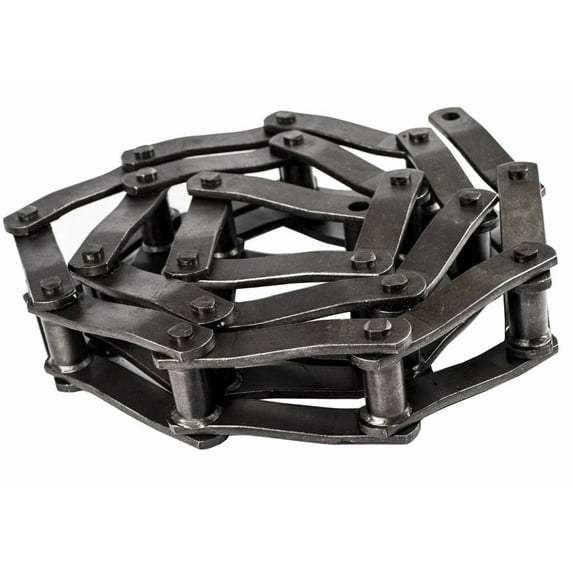 Jeremywell WH124 Welded Steel Mill Chain, 10FT Heat Treated for Increased Durability, Pins Riveted