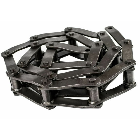 Jeremywell WR124 Welded Steel Mill Chain 10FT Heat Treated Durability, Pins Riveted