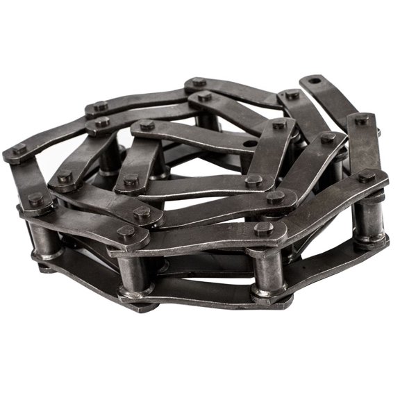 Jeremywell WR124H Welded Steel Mill Chain, 10FT Heavy Duty Heat Treated Pins Riveted