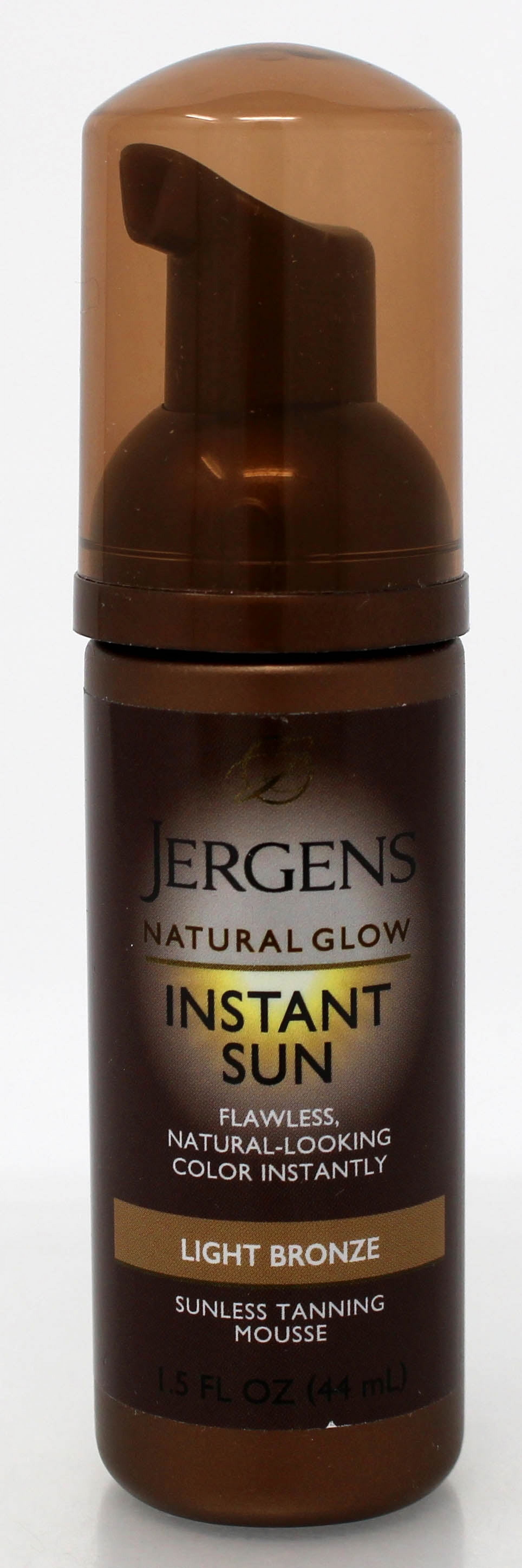 Jergens Natural Glow Instant Self Tanner Mousse, Sunless Tanning Light Bronze Tan