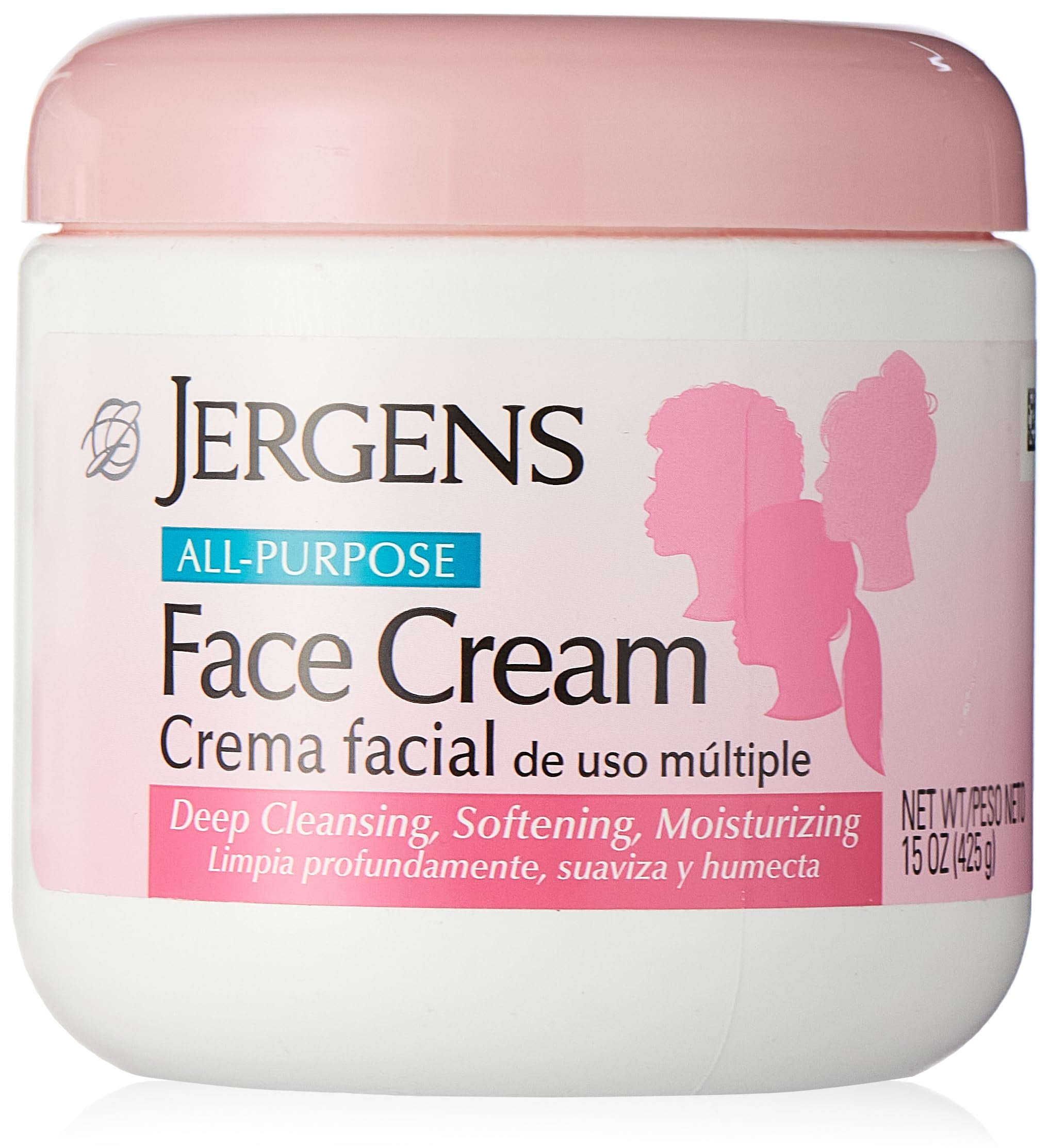 Jergens All Purpose Face Cream, Deep Cleansing Facial Cream, Makes Skin