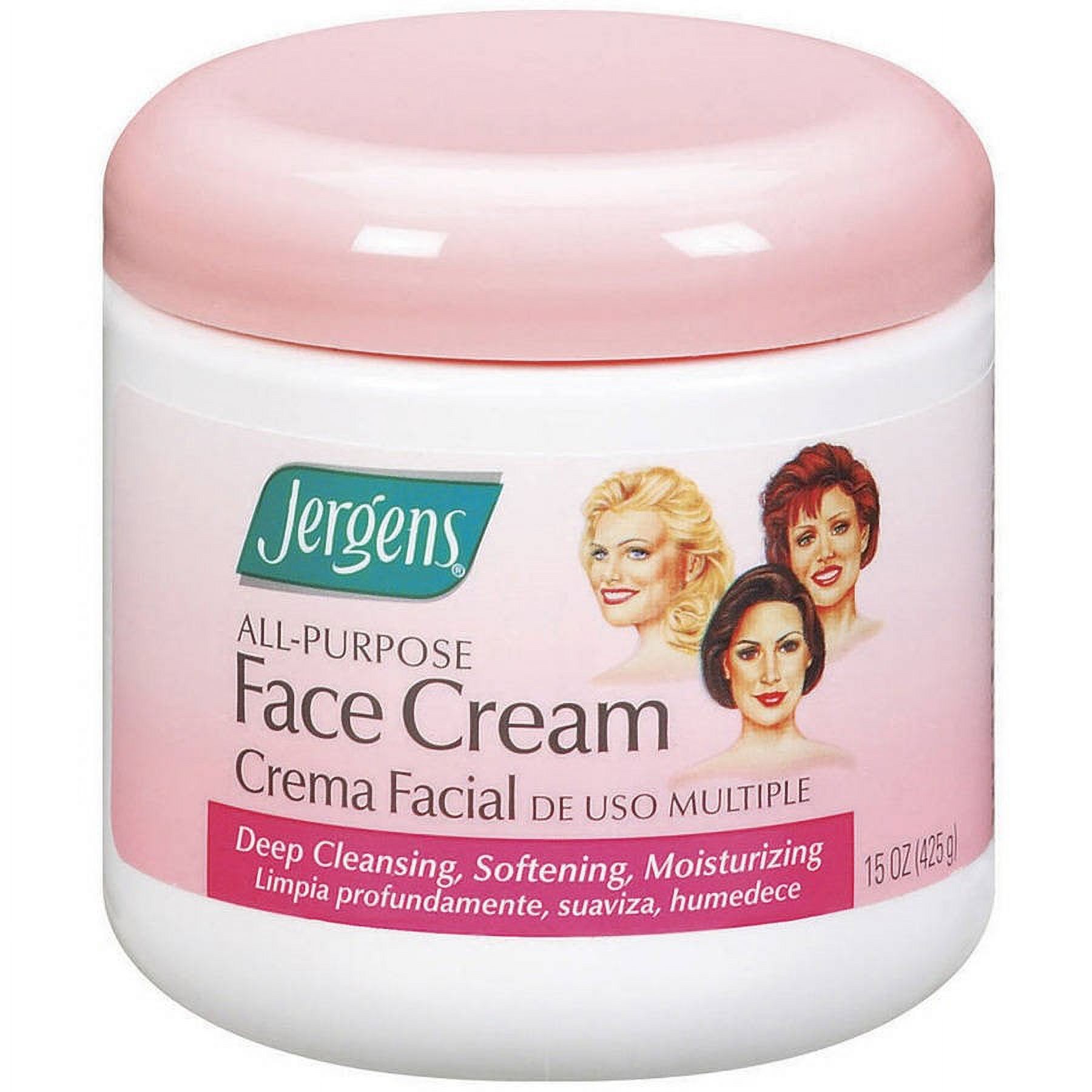 Jergens All Purpose Face Cream Moisturizer Lotion, 15 fl oz - image 1 of 3