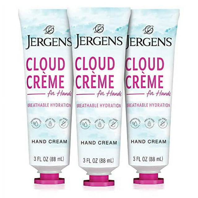 Jergens Cloud CrÃ©me Hand Cream, Lotion with Hyaluronic Complex, Non