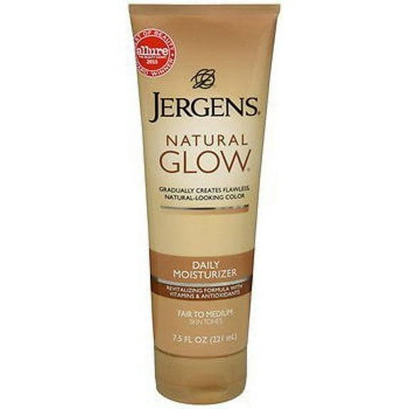 Jergens Daily Moisturizer Fair To Medium Skin Natural Glow, 7.5oz, 6-Pack