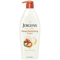 Jergens Deep Restoring Argan Oil Hand And Body Lotion, With Vitamin E, 16.8 Fl Oz