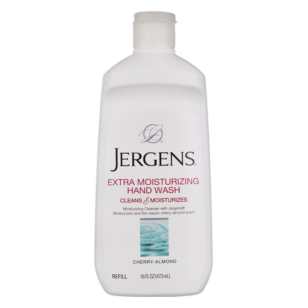 Jergens Extra Moisturizing Hand Wash, CherryAlmond, 16 fl oz (4 pack