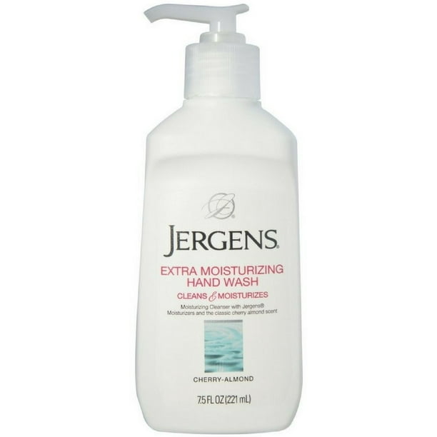 Jergens Extra Moisturizing Hand Wash, CherryAlmond, 7.5 oz (Pack of 6