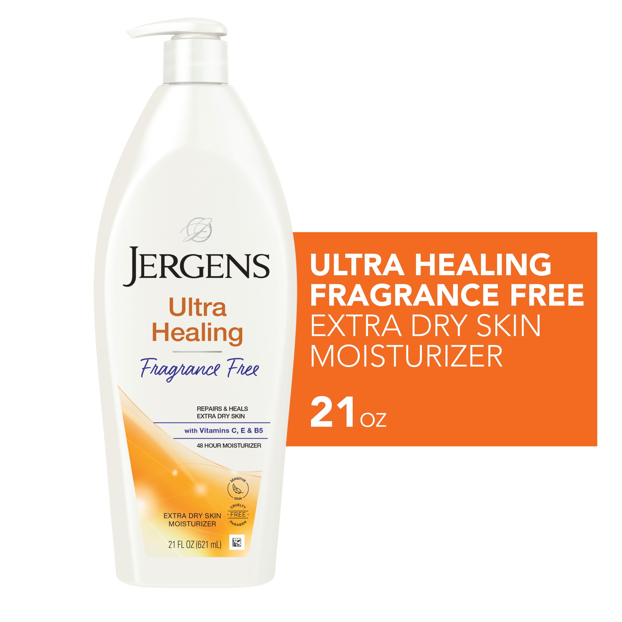 Jergens Fragrance Free Lotion, Ultra Healing Dry Skin Moisturizer
