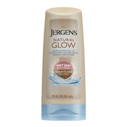 Jergens Hand and Body Lotion, Natural Glow Sunless Tanning In-shower Body Lotion, Medium to Deep Skin Tone, 7.5 Oz