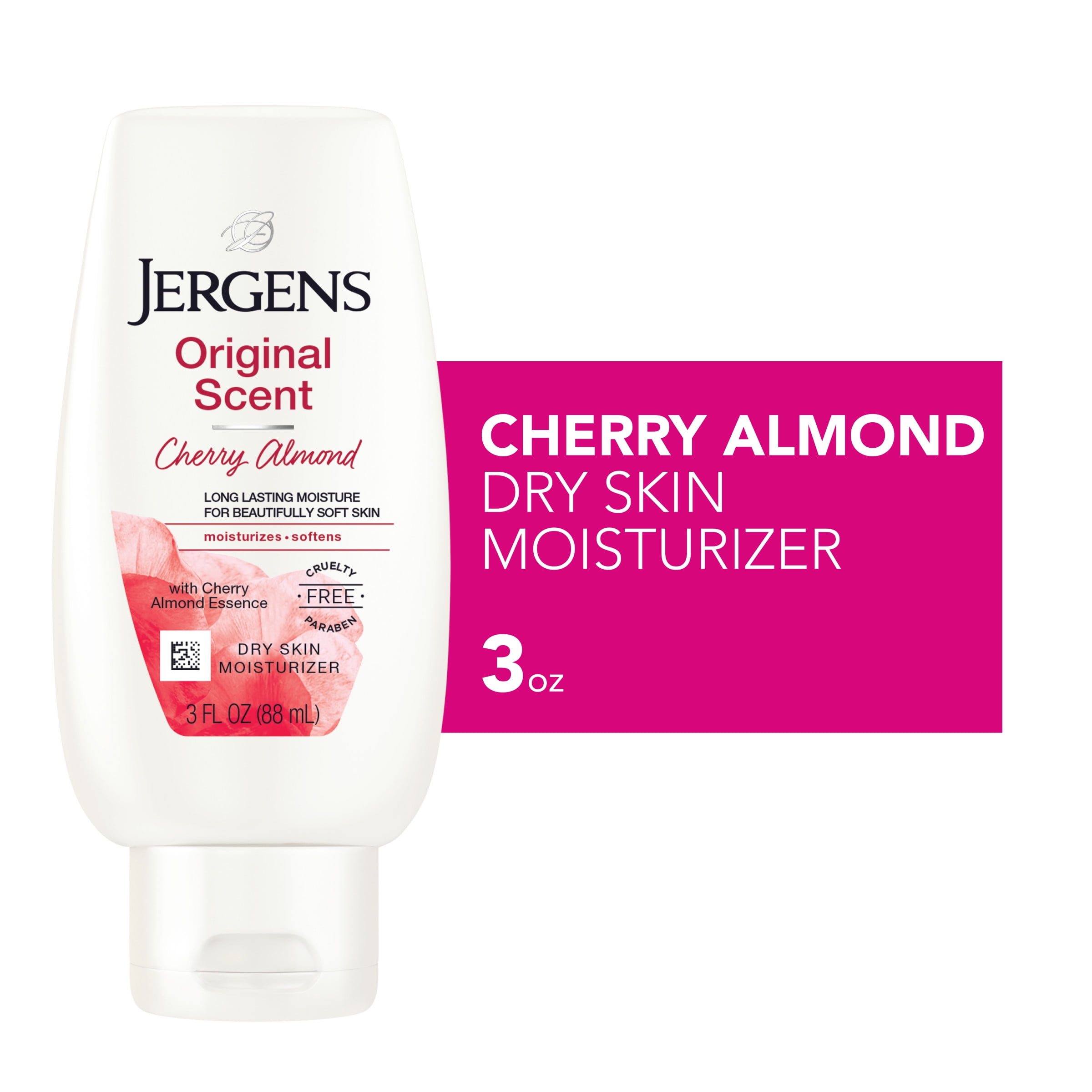 Jergens Hand and Body Lotion, Original Scent Body Lotion Dry Skin Moisturizer 3 Oz