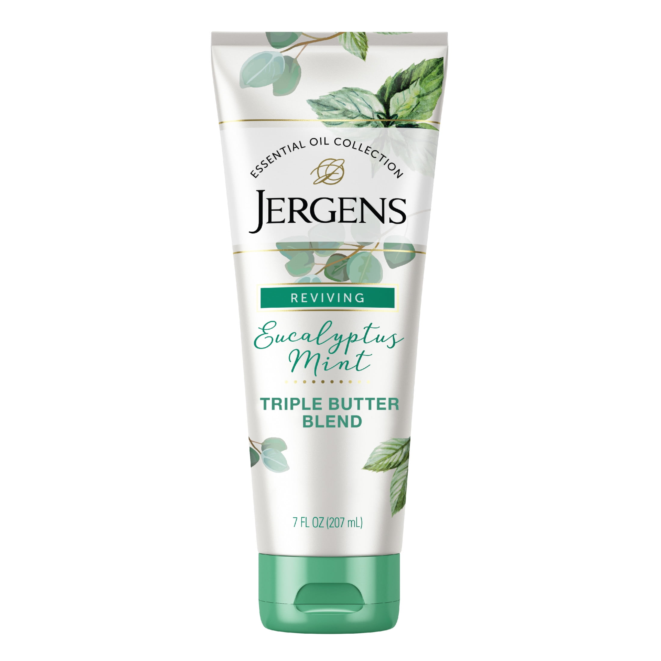 Jergens Hand and Body Lotion, Revitalizing Eucalyptus Mint Body Butter, 7 Oz