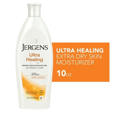 Jergens Hand and Body Lotion, Ultra Healing Dry Skin Moisturizing Body Lotion, 10 Oz