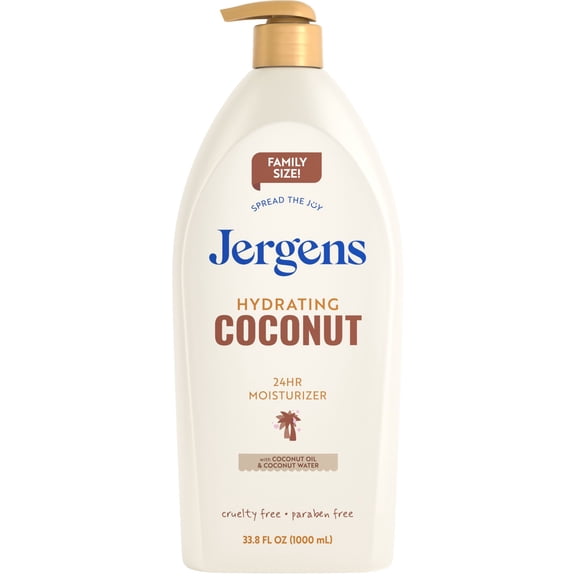 Jergens Hydrating Coconut Body Lotion Moisturizer for Dry Skin - 33.8 fl oz