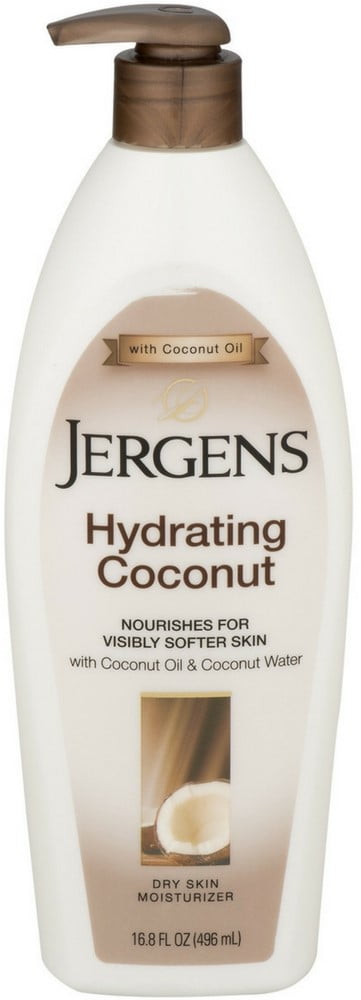 Jergens Hydrating Coconut Dry Skin Moisturizer 16.8 oz (Pack of 2)
