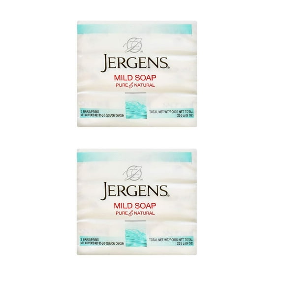 Jergens Mild Soap 3 Bars 3 oz ea