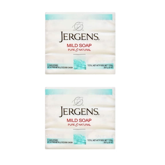 Jergens Mild Soap 3 CM31Bars 3 oz ea (Pack of 2)