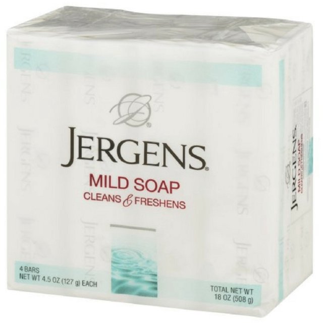Jergens Mild Soap Cleans & Freshens 4 bars, 4.5 oz (Pack of 6