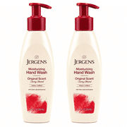 Jergens Moisturizing Hand Wash Cherry Almond Scent Pump, 8.45 fl oz, 2 Pack