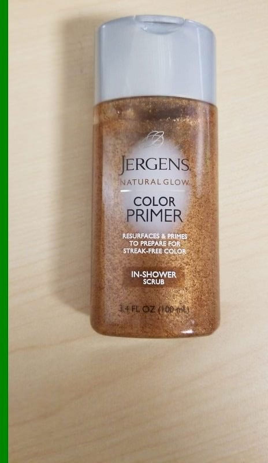 Jergens Natural Glow Color Primer InShower Scrub 3.4 Oz