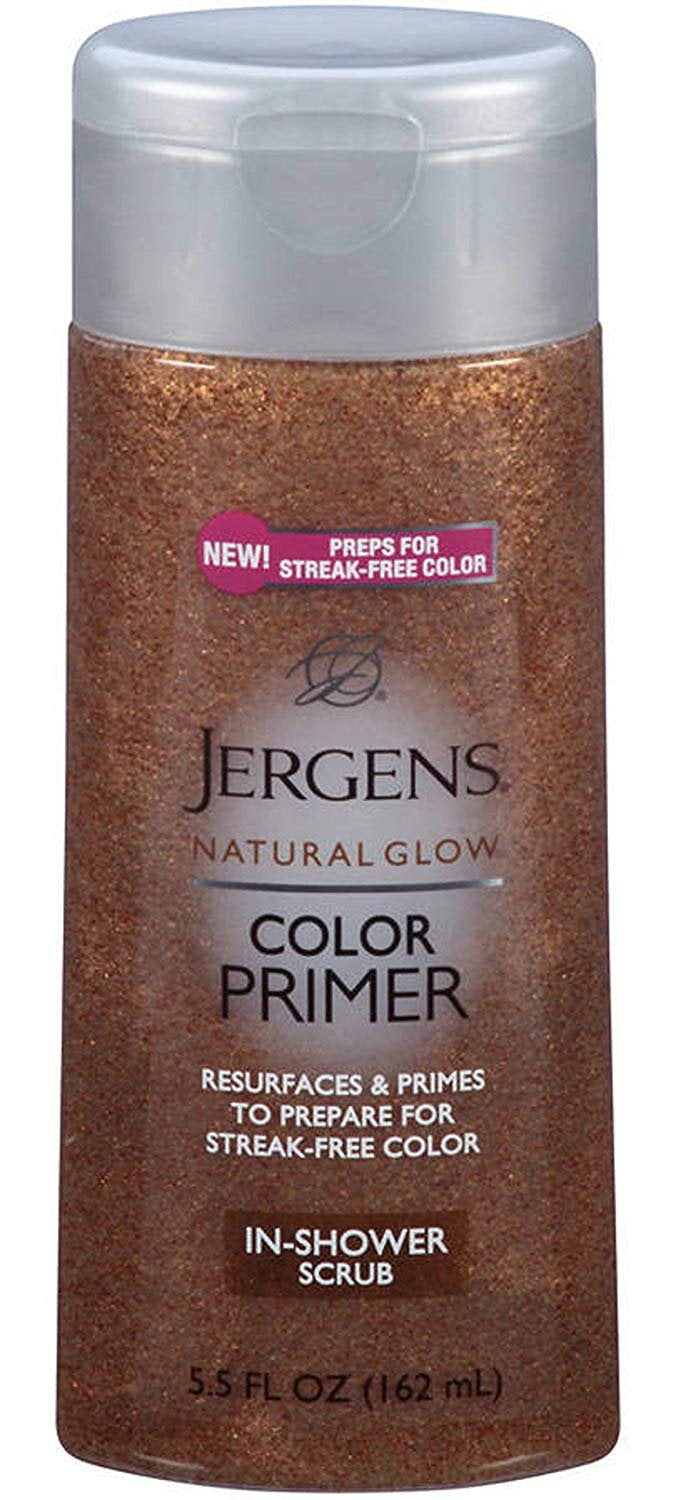 Jergens Natural Glow Color Primer InShower Scrub 5.50 oz Pack of 3