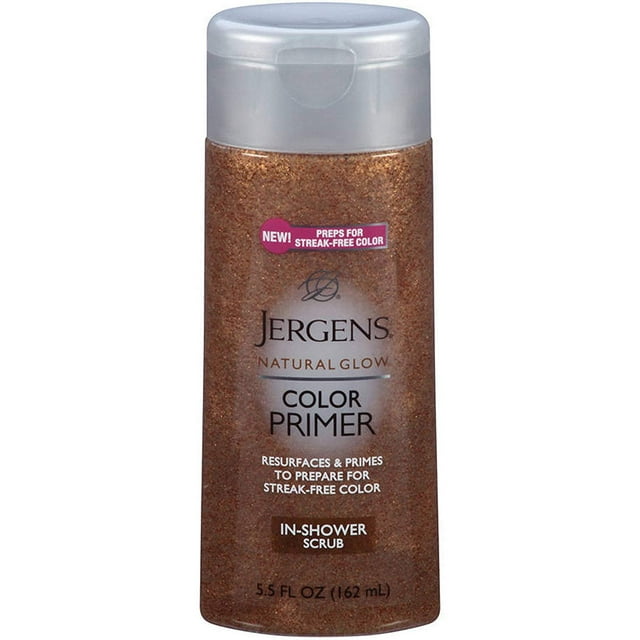 Jergens Natural Glow Color Primer In-Shower Scrub 5.50 oz Pack of 3