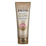 Jergens Natural Glow Daily Moisturizer Lotion, Medium to Deep Skin, Self Tanner, 7.5 oz