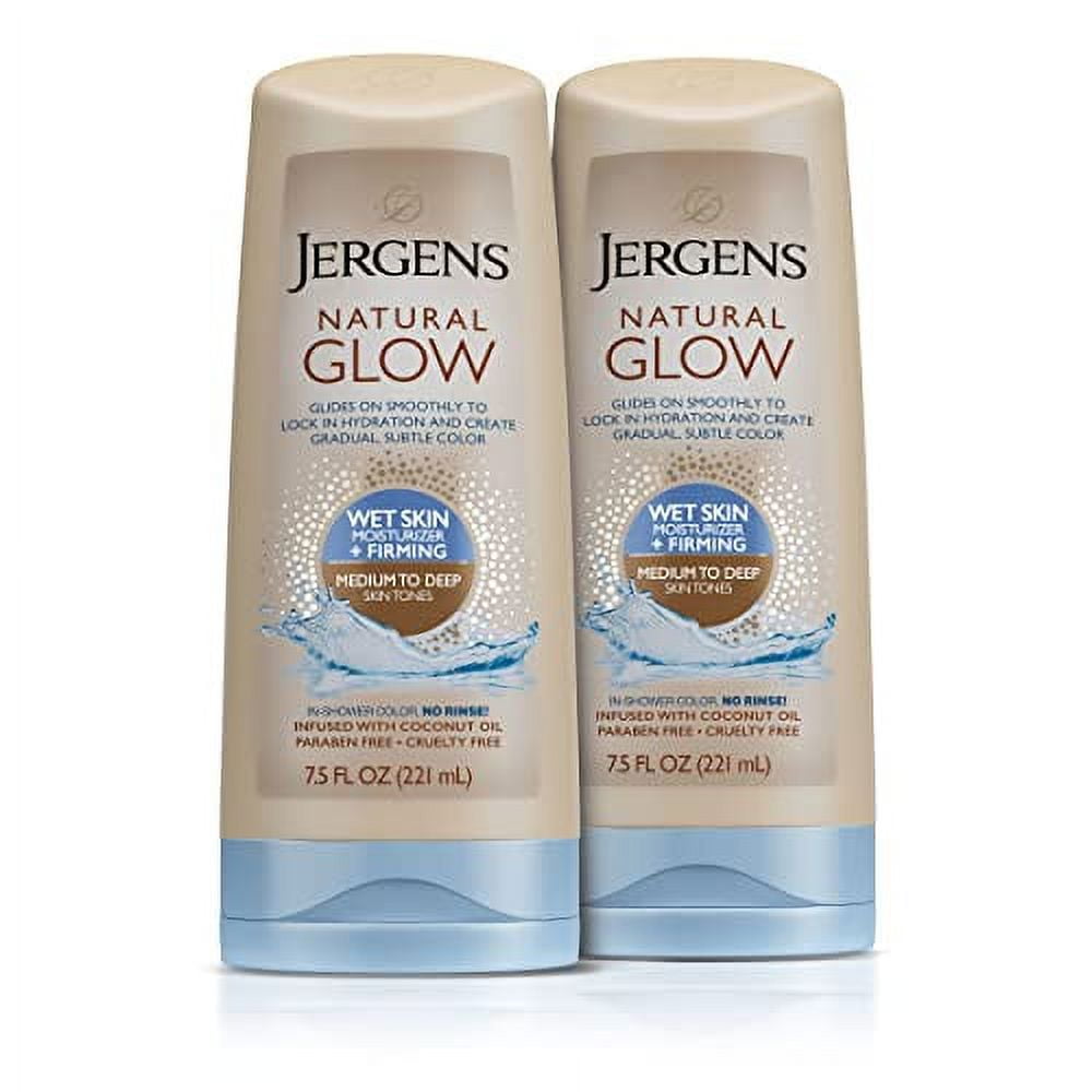 Jergens Natural Glow +FIRMING Inshower Self Tanner Body Lotion