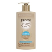 Jergens Natural Glow Hydra Gel Moisturizer, Gradual Tanning Lotion, Fair to Medium, 8.3 fl oz