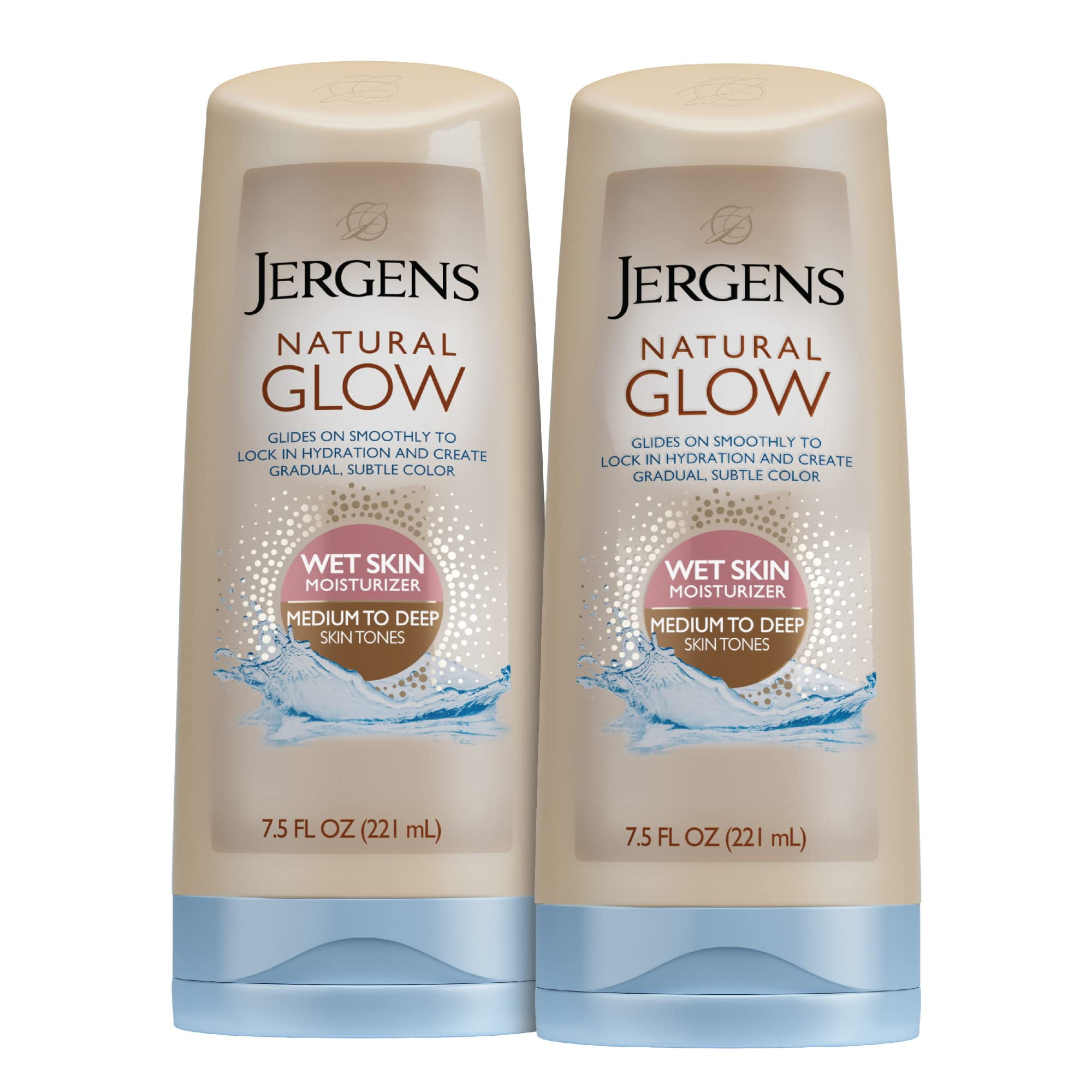Jergens Natural Glow InShower Lotion, Self Tanner For Medium To Deep