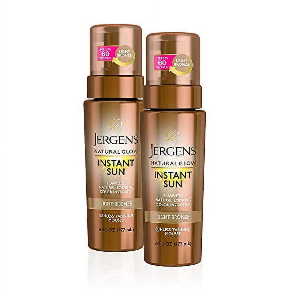 Jergens Natural Glow Instant .. Self Tanner Mousse, Sunless .. Tanning
