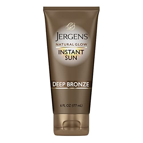 Jergens Natural Glow Instant Sun Self Tanner Lotion + Bronzer, Sunless