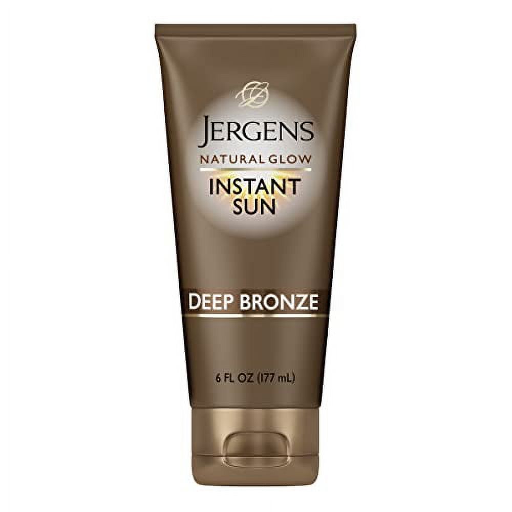 Jergens Natural Glow Instant Sun Self Tanner Lotion + Bronzer, Sunless