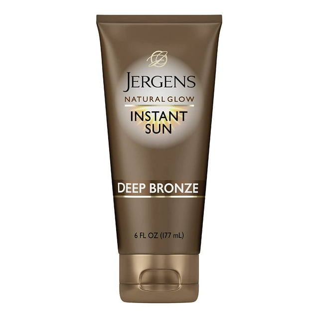 Jergens Natural Glow Instant Sun Sunless Tanning Moisturizer + Bronzer