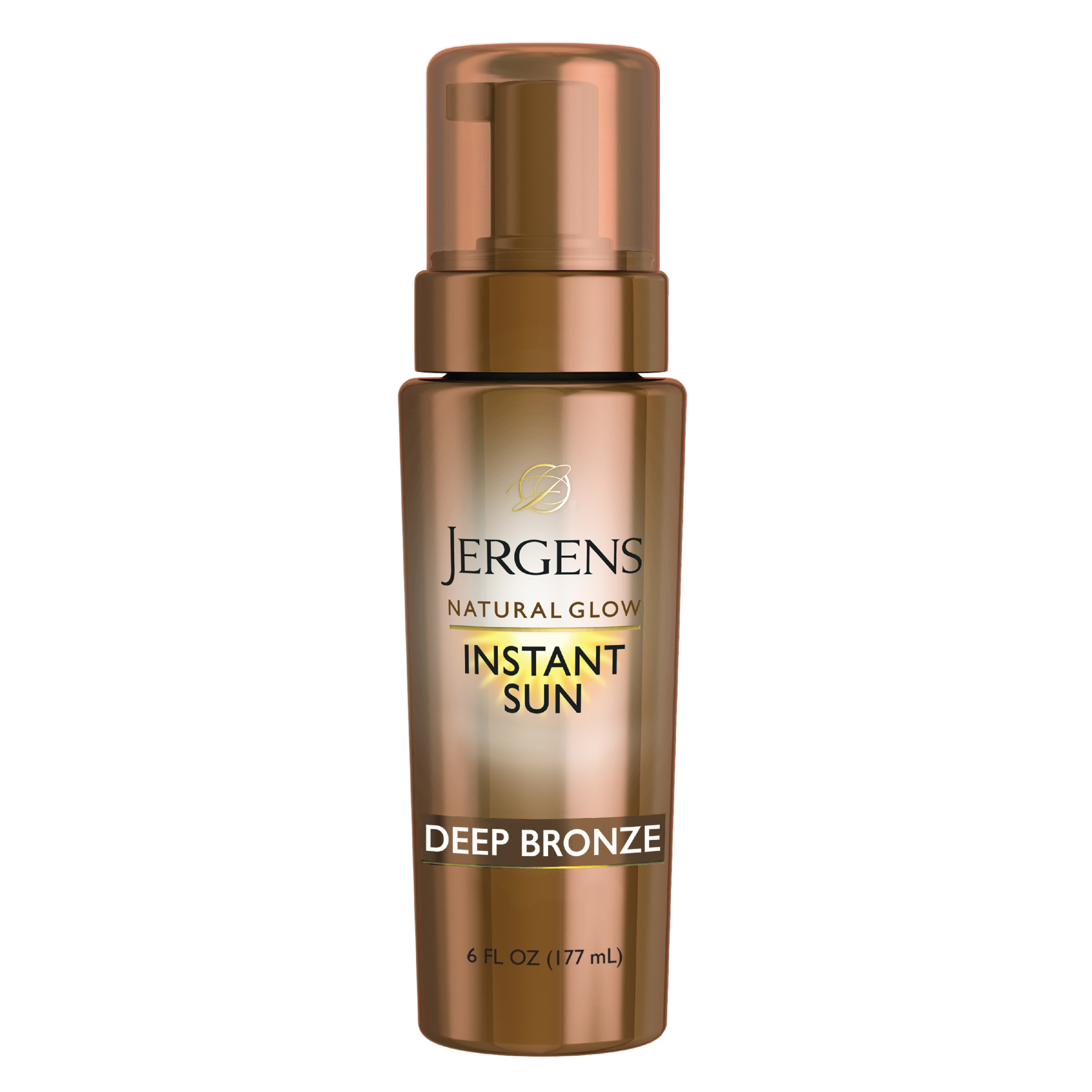 Jergens Natural Glow Instant Sun Sunless Tanning Mousse, Deep Bronze, 6 fl oz - image 1 of 10