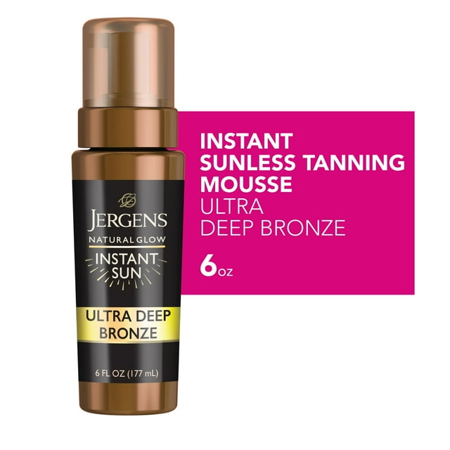 Jergens Natural Glow Instant Sun Sunless Tanning Mousse, Dermatologist