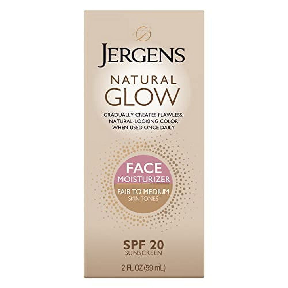 Jergens Natural Glow Self Tanner Face Moisturizer, SPF 20 Facial