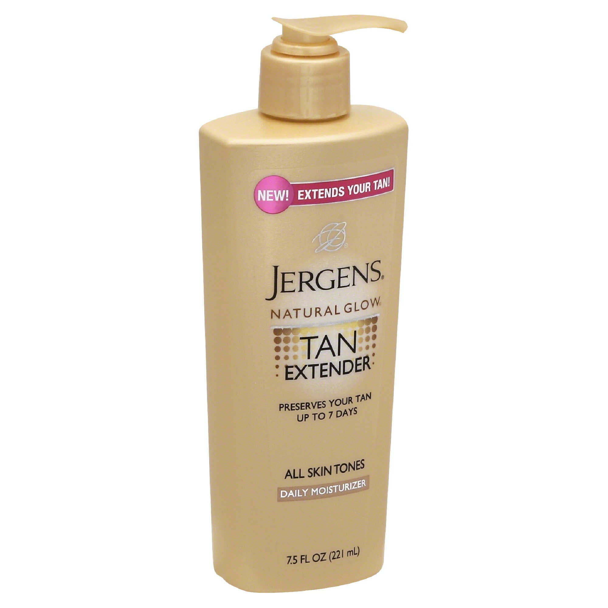 Jergens Natural Glow Tan Extender Daily Moisturizer 7.5 fl. oz. Pump ...