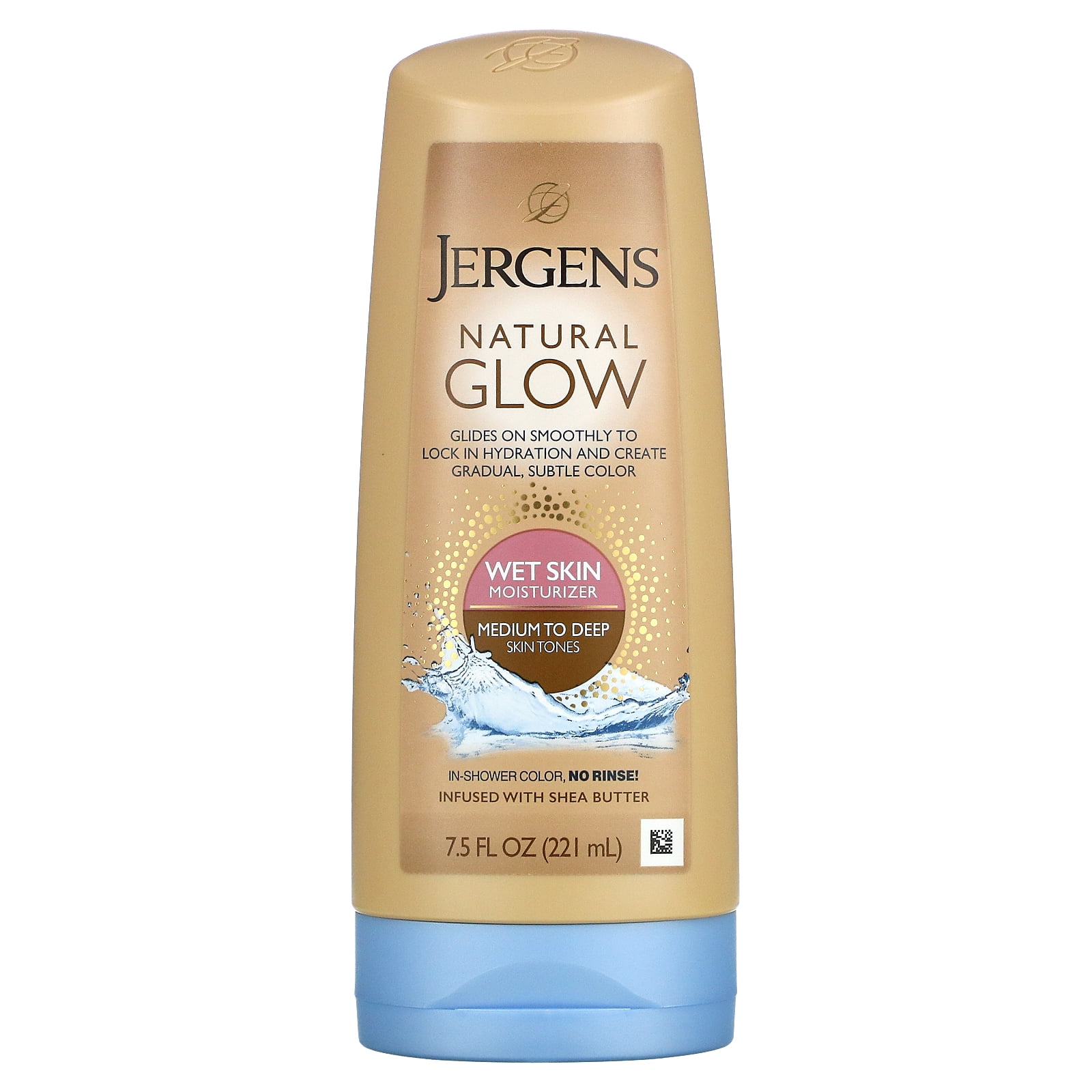 Jergens, Natural Glow, Wet Skin Moisturizer, Medium to Deep Skin Tones
