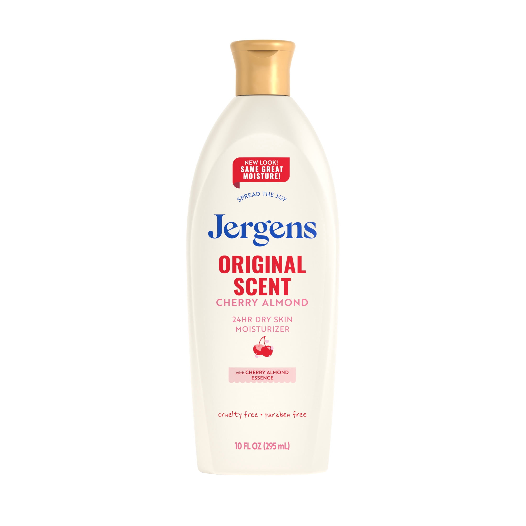 Jergens Original Scent Cherry Almond Body Lotion Moisturizer, 10