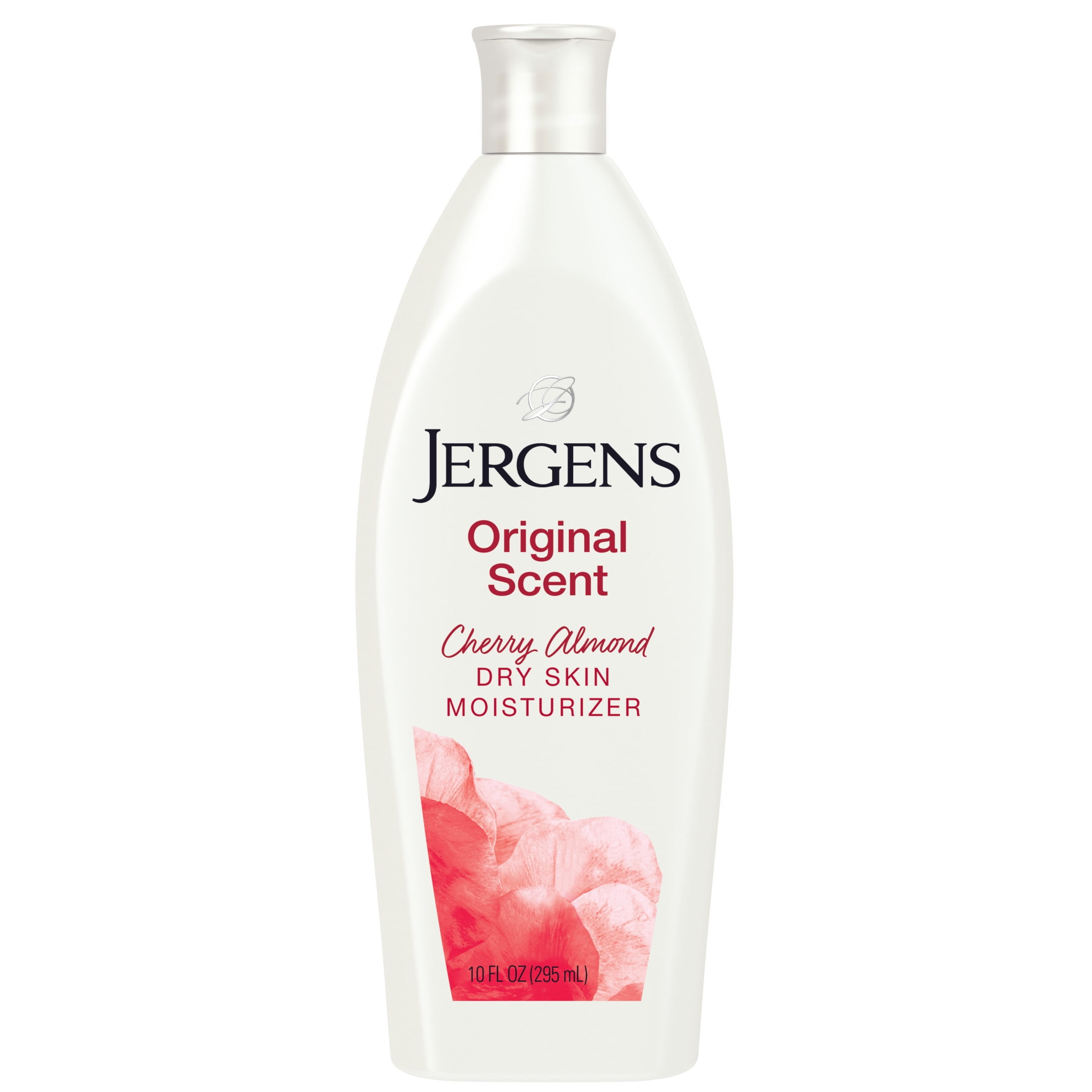 Jergens Original Scent with Cherry Almond Body Lotion Moisturizer for Dry Skin, 10 oz
