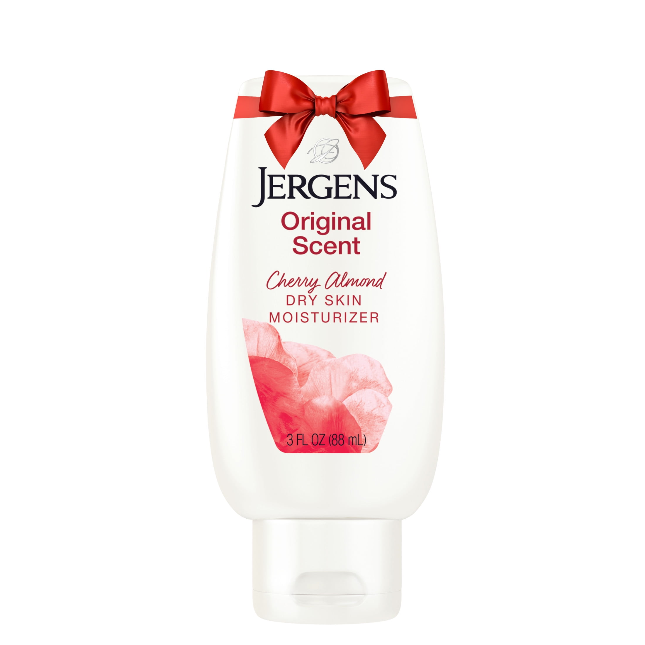 Jergens Original Scent with Cherry Almond Body Lotion Moisturizer for Dry Skin, 3 oz