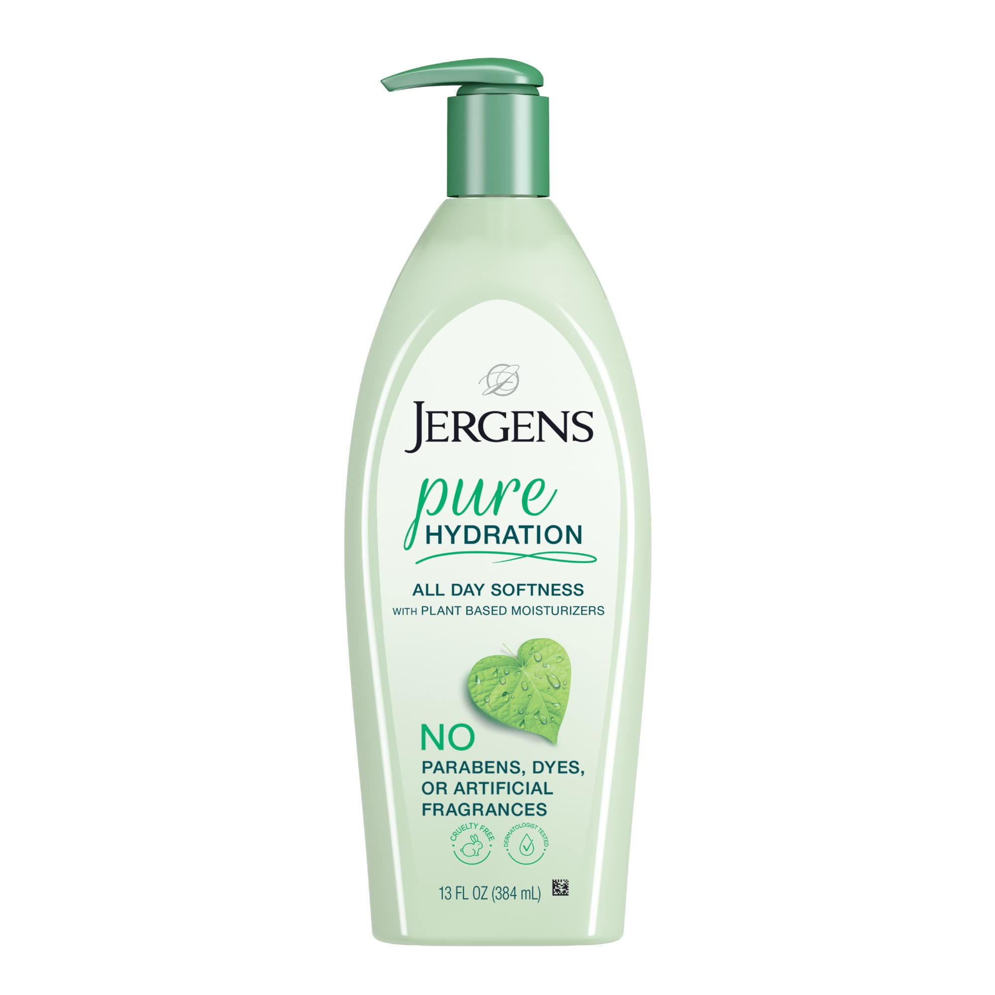 Jergens Pure Hydration Body Lotion, Plant Based Moisturizer Hydrates
