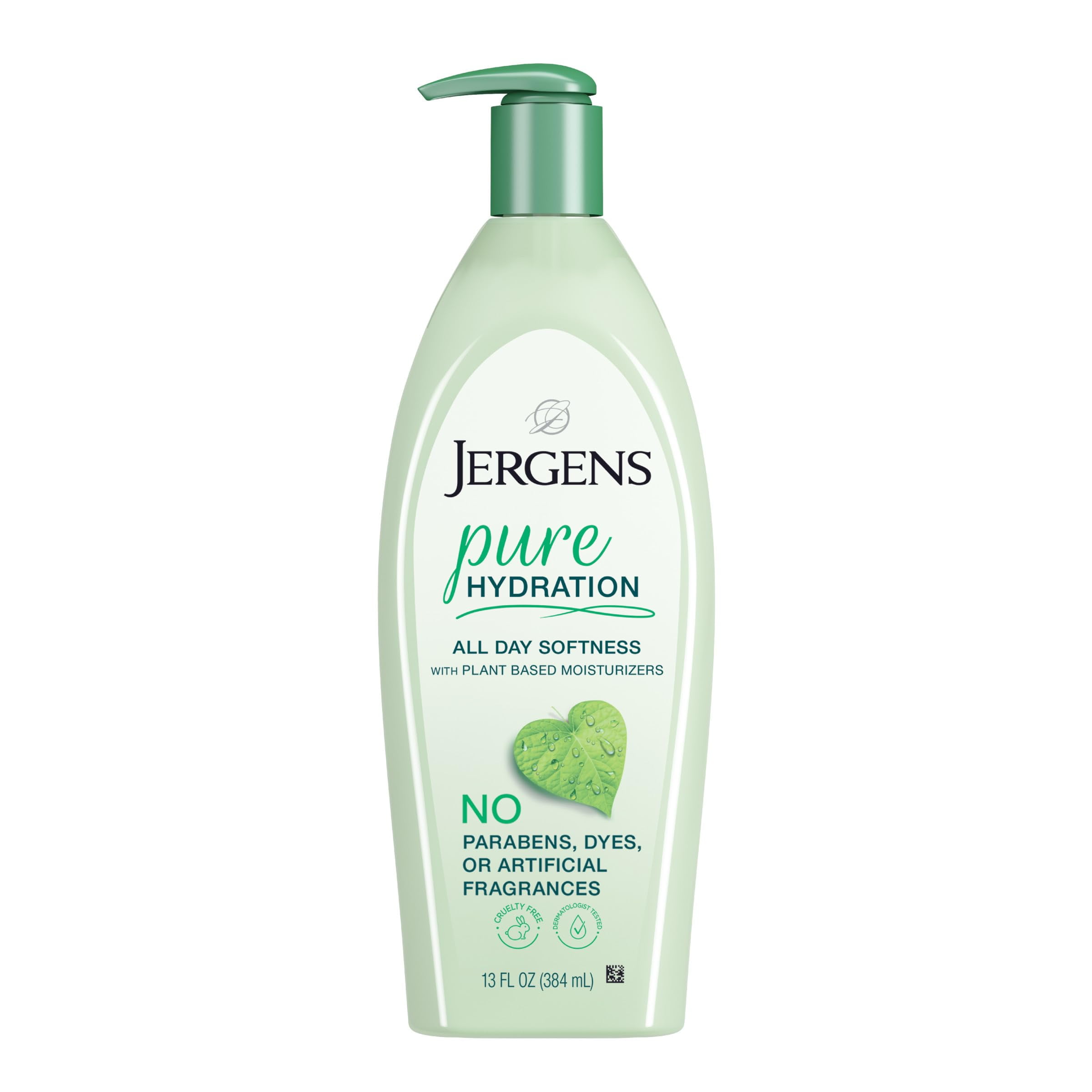 Jergens Pure Hydration Body STF9 Lotion, Plant Based Moisturizer