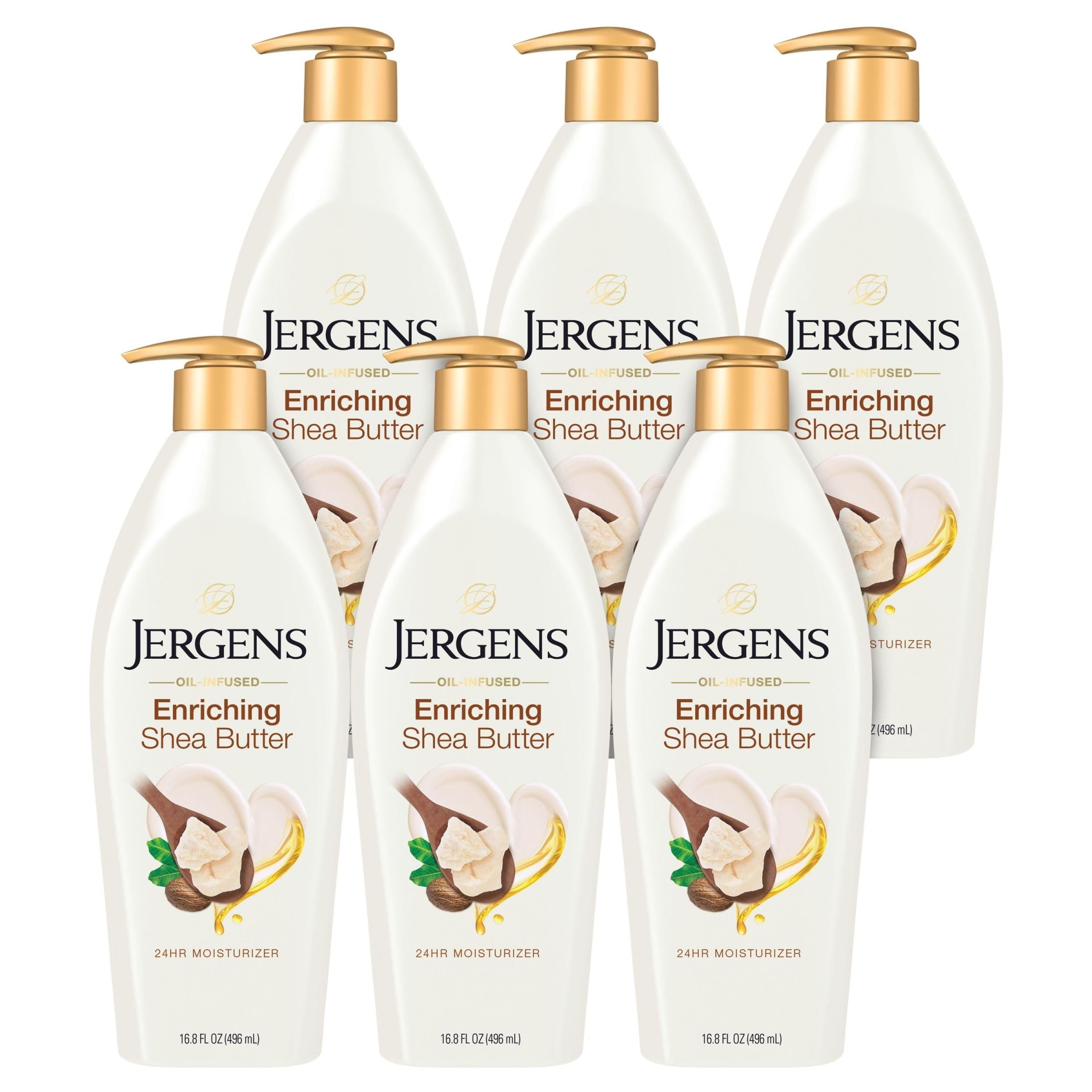Jergens Shea Butter Body Lotion, Deep Conditioning Moisturizer
