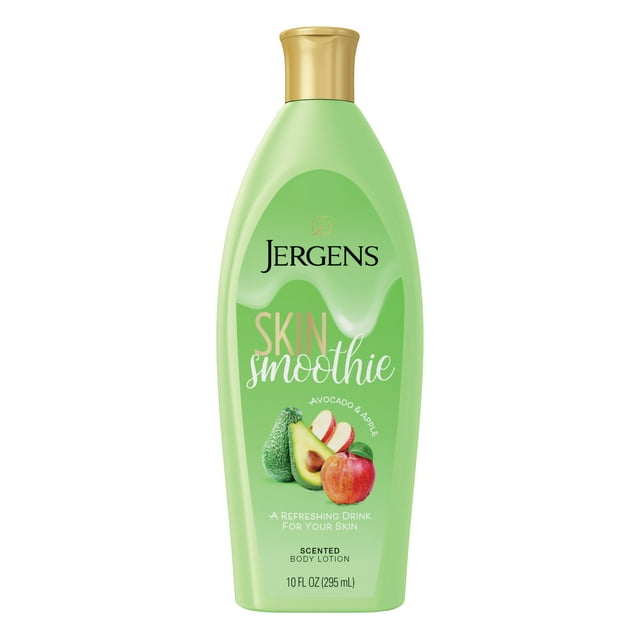 Jergens Skin Smoothie Avocado & Apple Scented Body Lotion, 10 fl oz