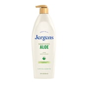 Jergens Soothing Aloe Vera Hand and Body Lotion, Dry Skin Moisturizer, Dermatologist Tested, 21 fl oz
