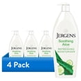 thumbnail interactive-video image 1 of (4 pack) Jergens Soothing Aloe Vera Hand and Body Lotion, Dry Skin Moisturizer, Dermatologist Tested, 21 oz, 1 of 14