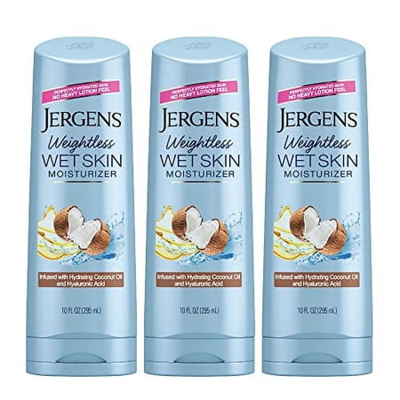 Jergens Wet Skin Body Moisturizer With Coconut Oil, In Shower Lotion For Dry Skin