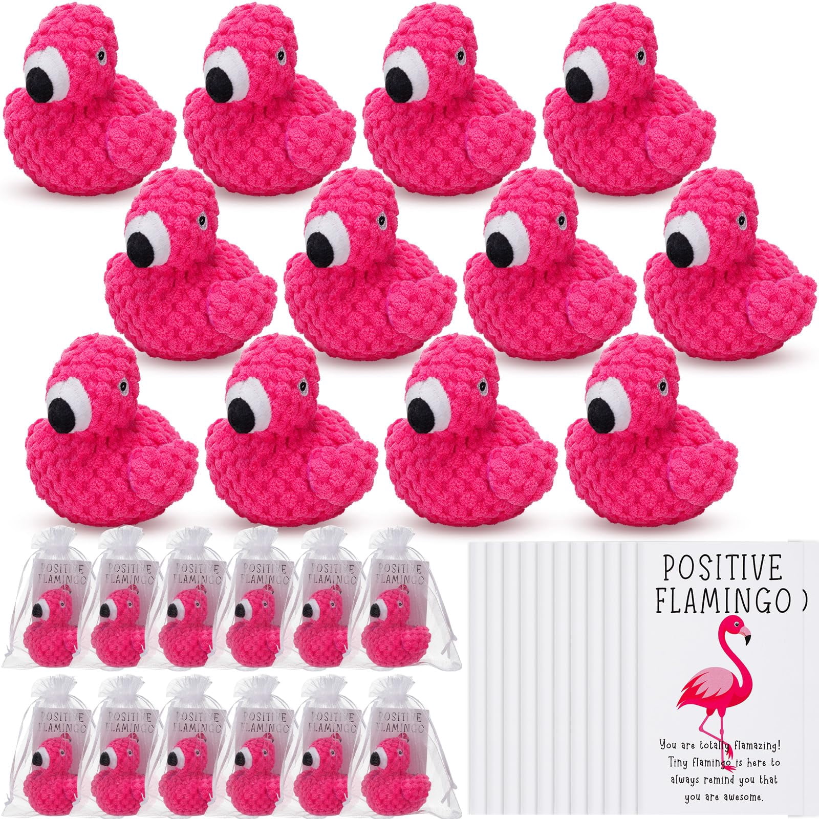 36 Sets Emotional Support Duck Gifts - Mini Resin Ducks With Cards & Boxes, Bulk Appreciation Gifts For Coworkers, Teachers, Staff